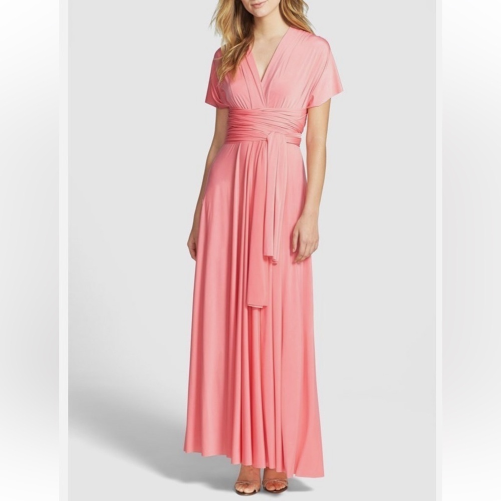 Unbranded Elegant Convertible Front Twist Jersey DRESS GOWN ONE SIZE  G#1